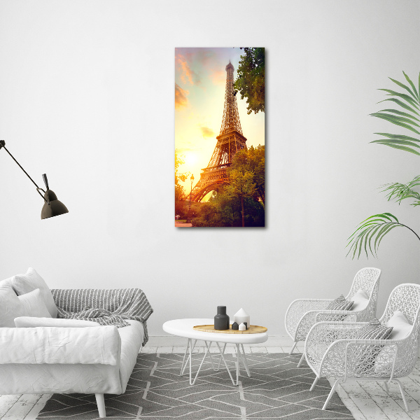 Quadro su tela canvas verticale Torre Eiffel Parigi