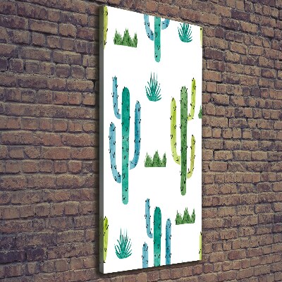 Quadro foto su tela verticale Cactus