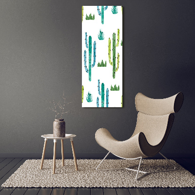 Quadro foto su tela verticale Cactus