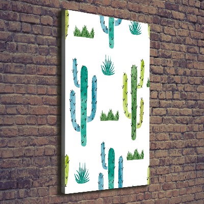 Quadro foto su tela verticale Cactus