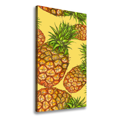 Quadro su tela canvas verticale Ananas