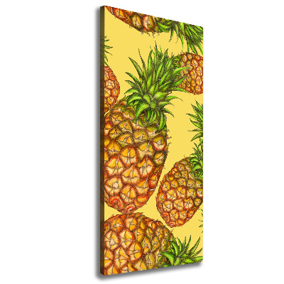 Quadro su tela canvas verticale Ananas