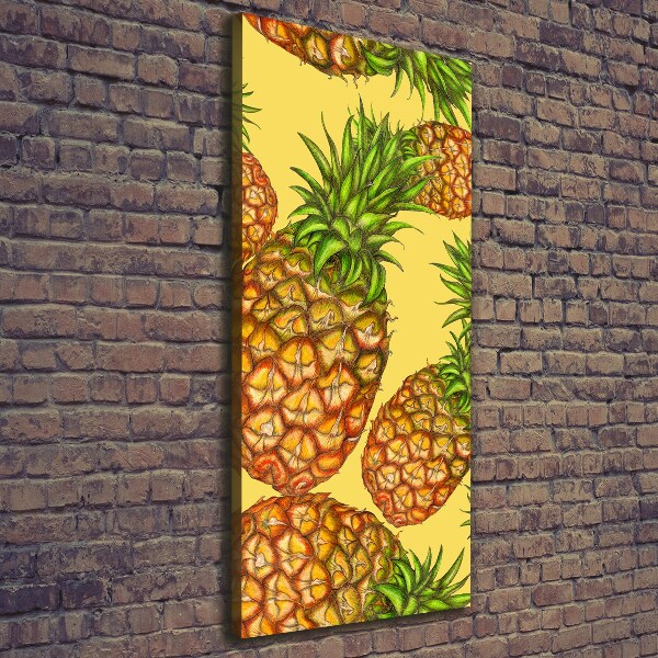 Quadro su tela canvas verticale Ananas