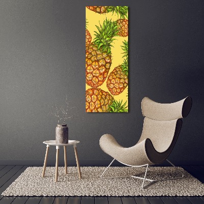 Quadro su tela canvas verticale Ananas