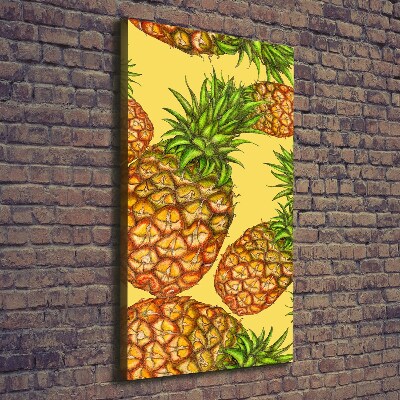 Quadro su tela canvas verticale Ananas