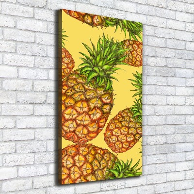 Quadro su tela canvas verticale Ananas