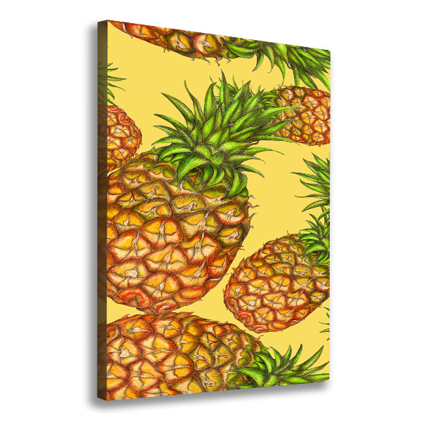 Quadro su tela canvas verticale Ananas