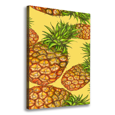 Quadro su tela canvas verticale Ananas