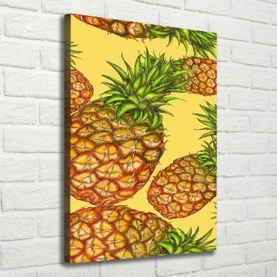 Quadro su tela canvas verticale Ananas