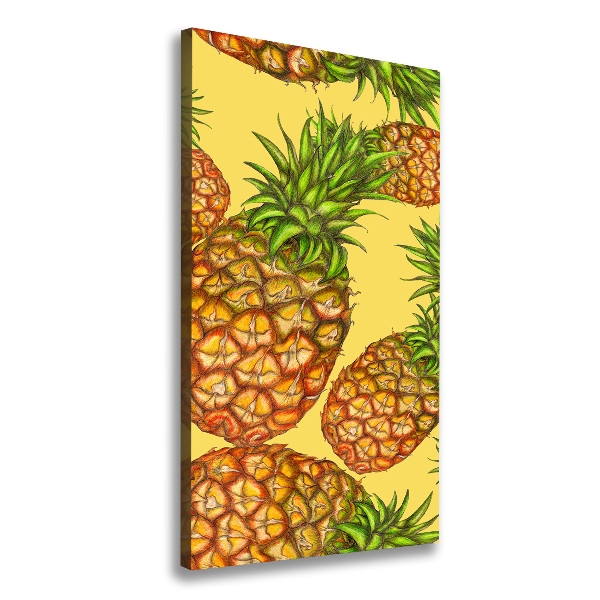 Quadro su tela canvas verticale Ananas