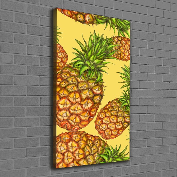 Quadro su tela canvas verticale Ananas