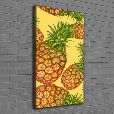 Quadro su tela canvas verticale Ananas