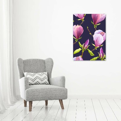 Quadro foto su tela verticale Magnolia