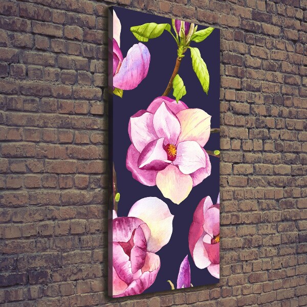 Quadro su tela canvas verticale Magnolia