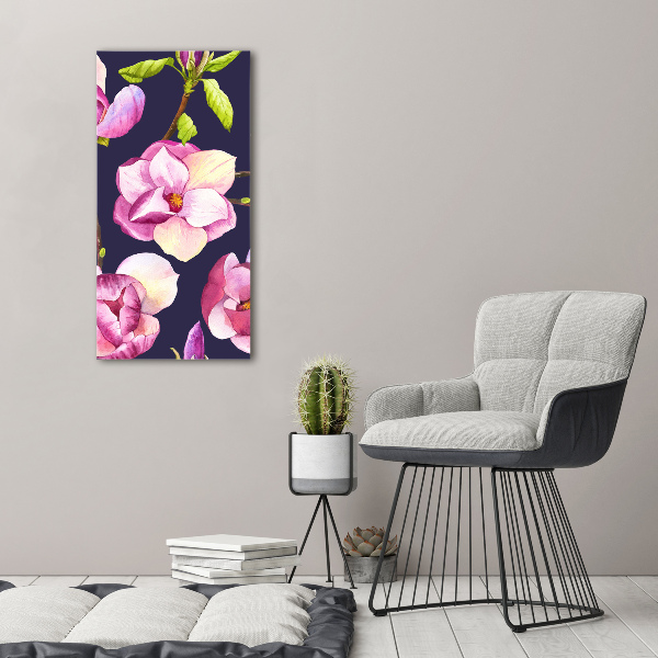 Quadro su tela canvas verticale Magnolia