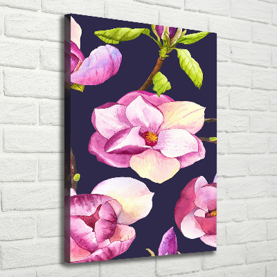 Quadro su tela canvas verticale Magnolia
