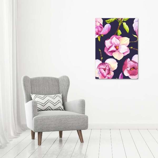 Quadro su tela canvas verticale Magnolia