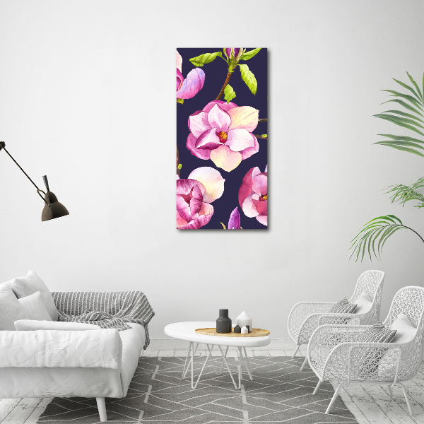 Quadro su tela canvas verticale Magnolia