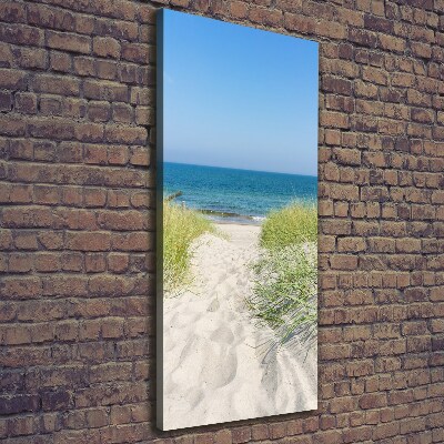 Quadro su tela canvas verticale Dune costiere