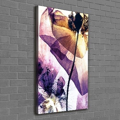 Quadro su tela canvas verticale Papaveri