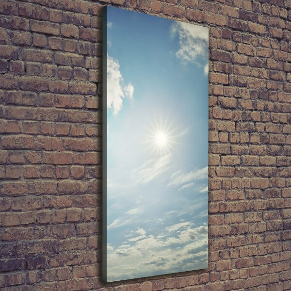 Quadro foto su tela verticale Il sole nel cielo