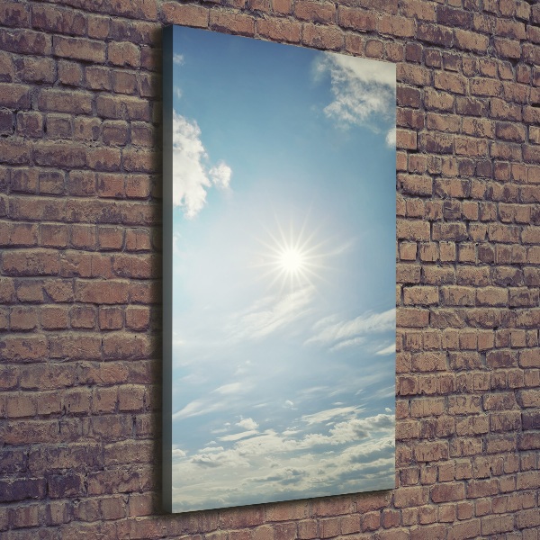 Quadro foto su tela verticale Il sole nel cielo
