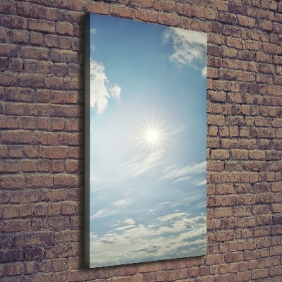 Quadro foto su tela verticale Il sole nel cielo