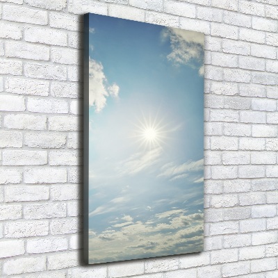 Quadro foto su tela verticale Il sole nel cielo