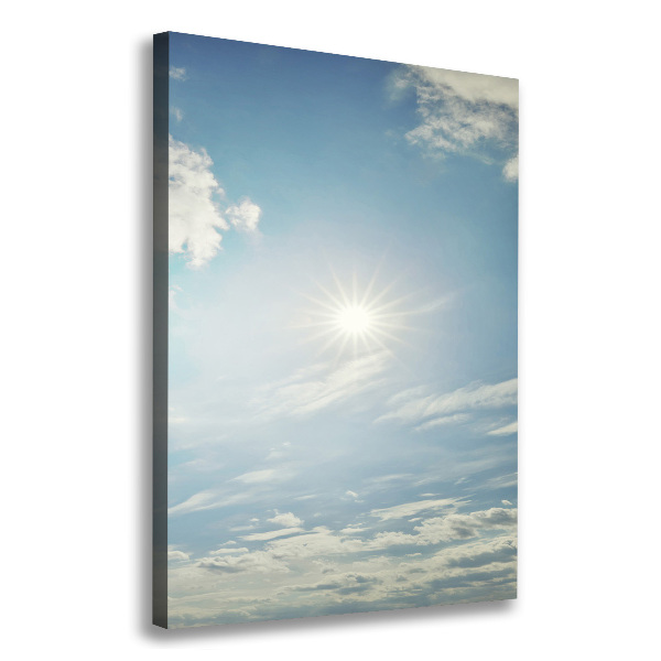 Quadro foto su tela verticale Il sole nel cielo