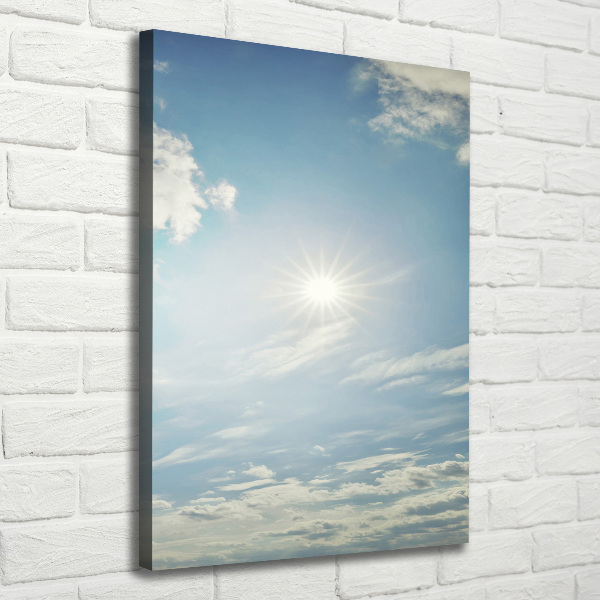 Quadro foto su tela verticale Il sole nel cielo