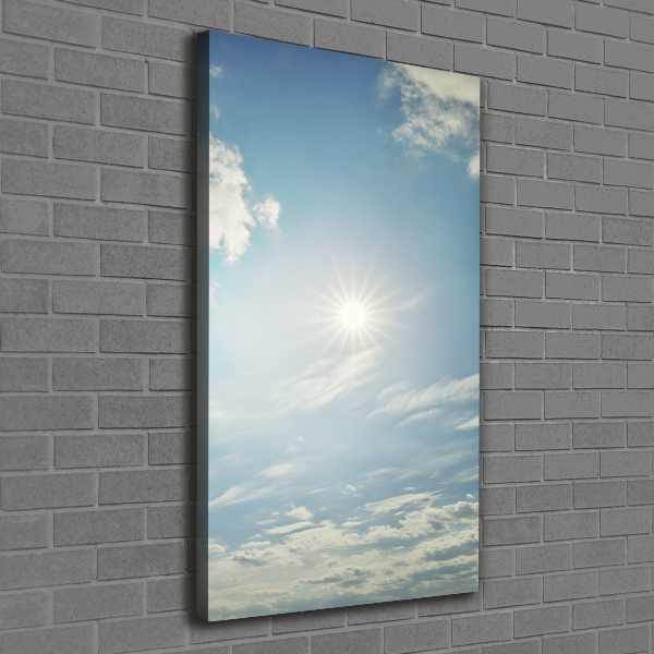 Quadro foto su tela verticale Il sole nel cielo