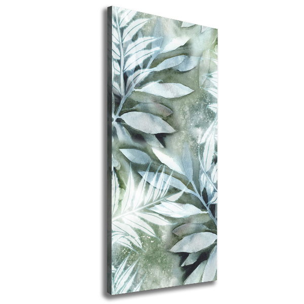 Quadro su tela canvas verticale Foglie