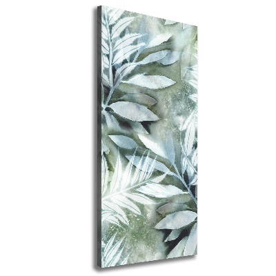 Quadro su tela canvas verticale Foglie