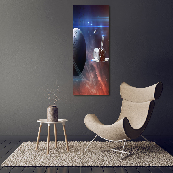 Quadro su tela canvas verticale Astronave