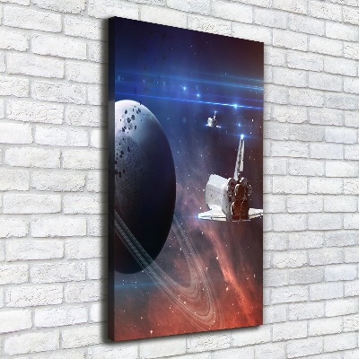 Quadro su tela canvas verticale Astronave