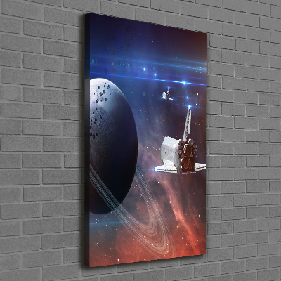Quadro su tela canvas verticale Astronave