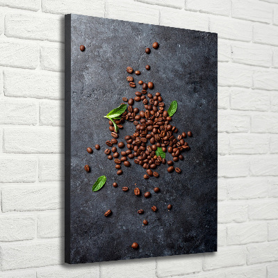 Quadro su tela canvas verticale Chicchi di caffè