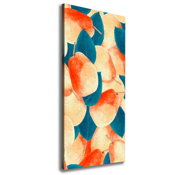 Stampa quadro su tela verticale Pere