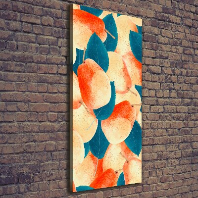 Stampa quadro su tela verticale Pere