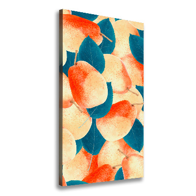 Stampa quadro su tela verticale Pere