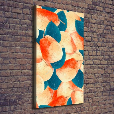 Stampa quadro su tela verticale Pere