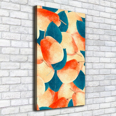 Stampa quadro su tela verticale Pere