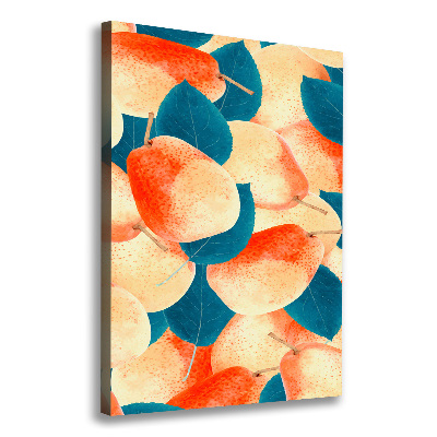 Stampa quadro su tela verticale Pere