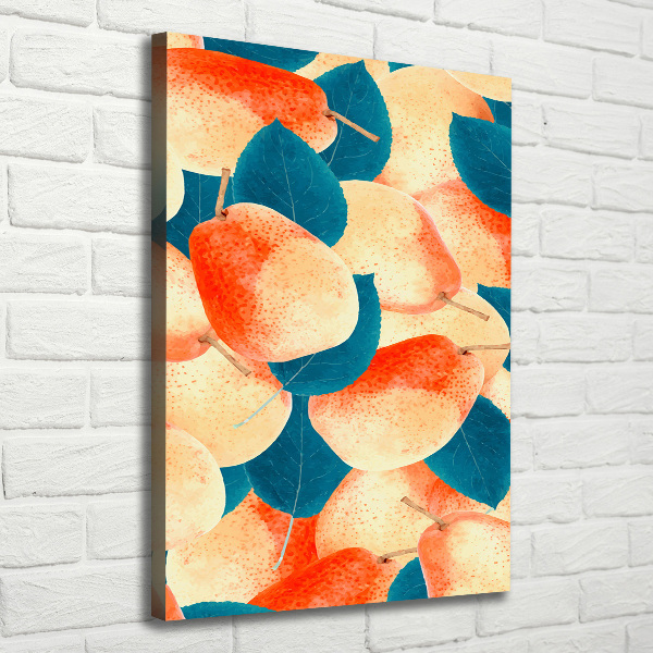 Stampa quadro su tela verticale Pere