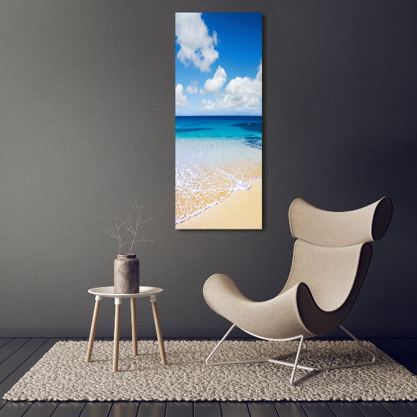 Quadro su tela canvas verticale Spiaggia tropicale