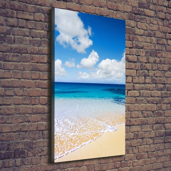 Quadro su tela canvas verticale Spiaggia tropicale