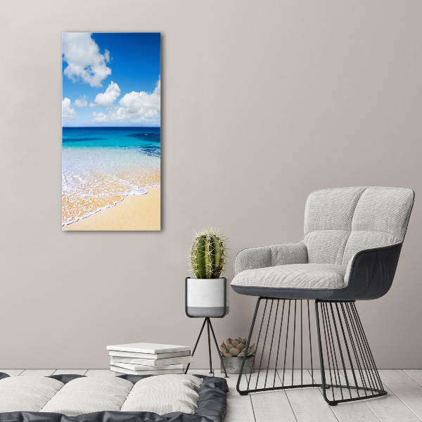 Quadro su tela canvas verticale Spiaggia tropicale