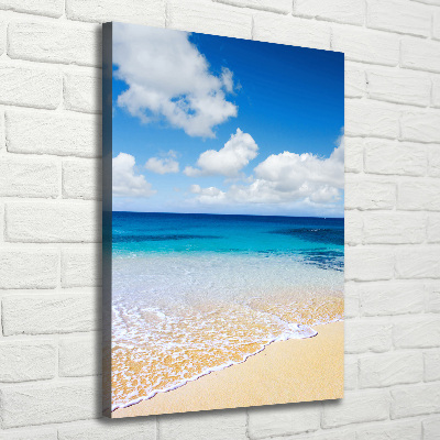 Quadro su tela canvas verticale Spiaggia tropicale