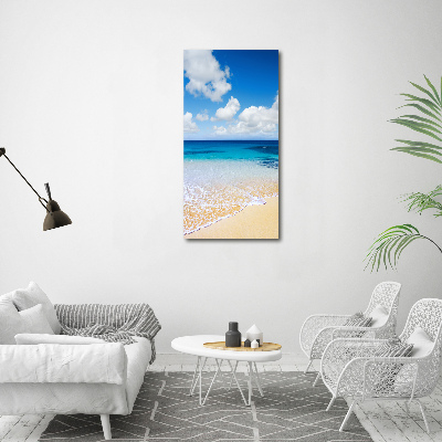 Quadro su tela canvas verticale Spiaggia tropicale