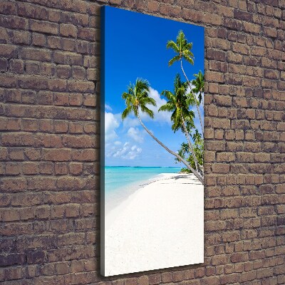 Quadro foto su tela verticale Spiaggia tropicale